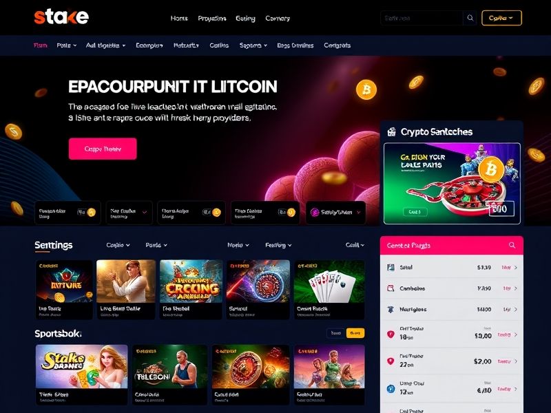 Stake.com: The #1 leading crypto casino and sportsbook platform offering a vast selection of slot games, live dealer tables, and over 100 sports. Enjoy secure Bitcoin gambling, trusted by 10M+ players weekly. Start playing for real money today!